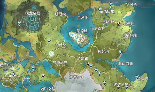 原神骗骗花分布地点一览