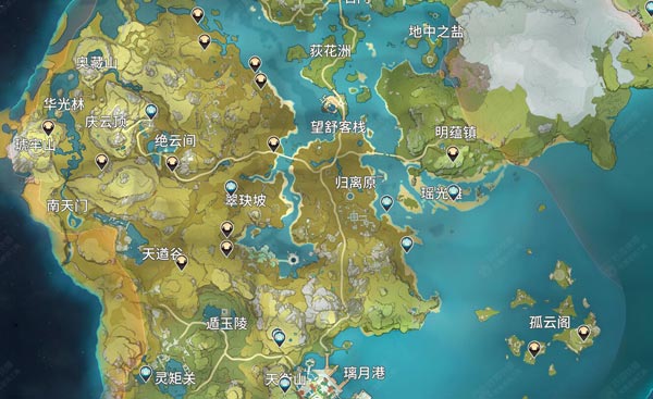 原神骗骗花分布地点一览