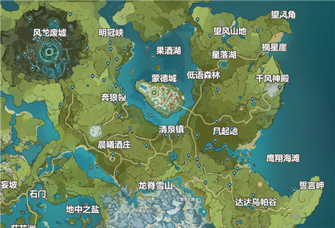 原神散失的风神瞳位置分布一览