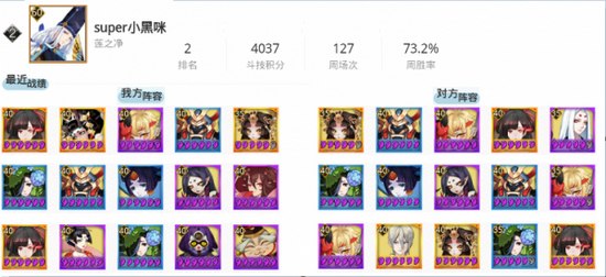  阴阳师六月各区斗技登顶阵容一览