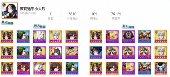  阴阳师六月各区斗技登顶阵容一览