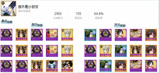 阴阳师8月5日斗技阵容登顶一览