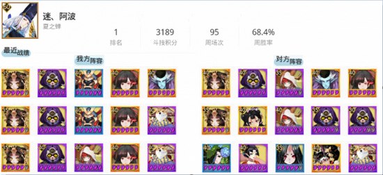 阴阳师8月19日斗技阵容登顶一览