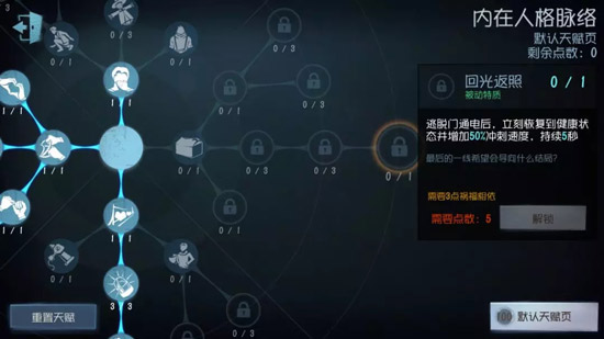 第五人格人格天赋系统解析