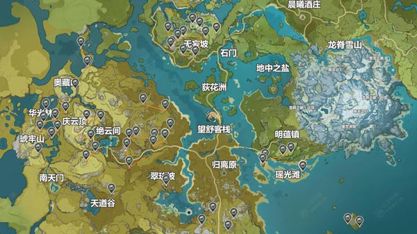 原神清心采集点一览