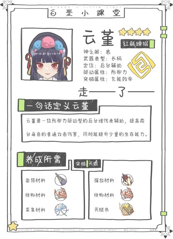 原神云堇阵容搭配推荐