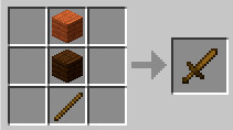 我的世界木剑制作方法