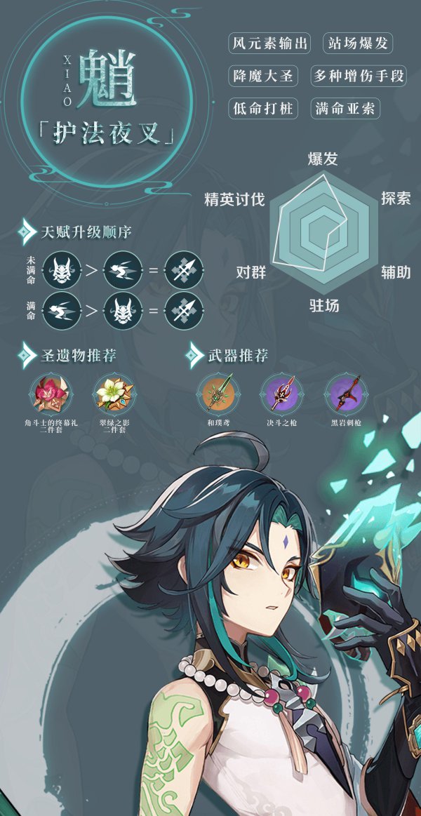 原神魈技能,配装及使用技巧分享
