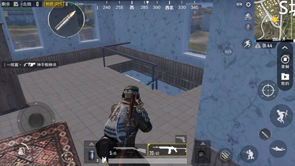 和平精英单排屋内蹲守细节教学