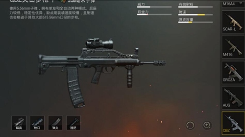 和平精英QBZ步枪性能解析