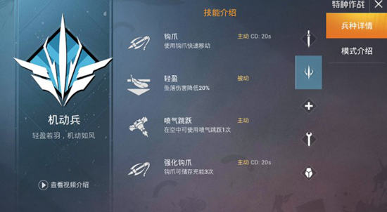 和平精英特种作战机动兵详解