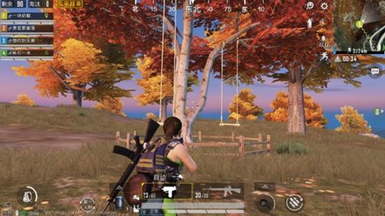 和平精英探秘回归后的枫叶林