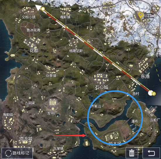 和平精英山谷地图缩圈跑毒技巧分享