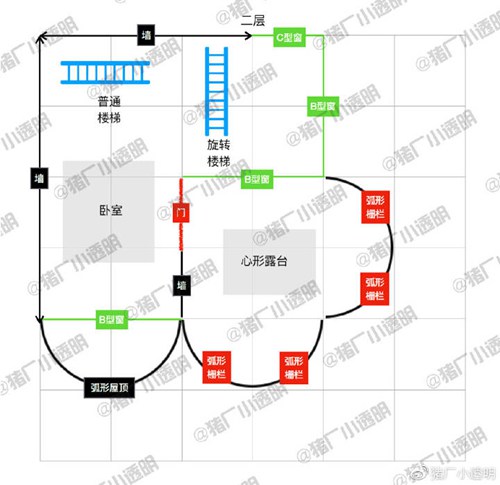 明日之后心形露台房子设计图一览