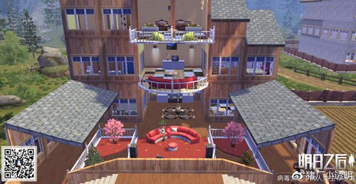 明日之后中式拱桥别墅房子设计图一览