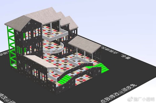 明日之后中式拱桥别墅房子设计图一览