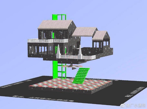 明日之后浮空小别墅平面设计图一览