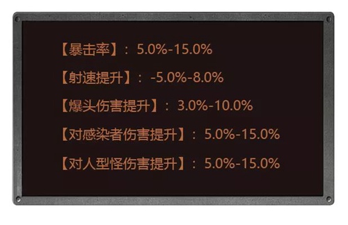 明日之后武器特技属性解析