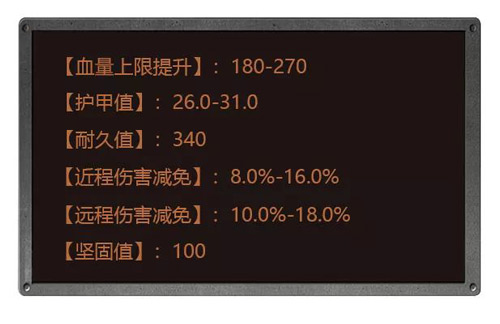 明日之后护甲改装属性解析