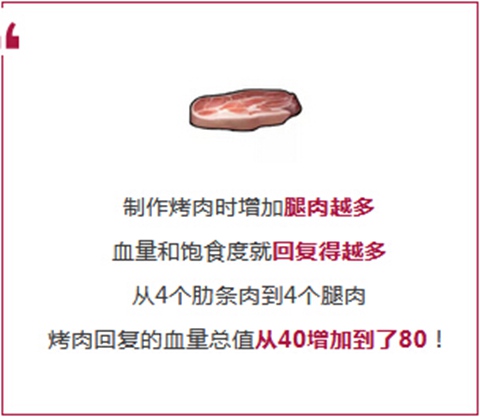 明日之后烤肉食谱一览