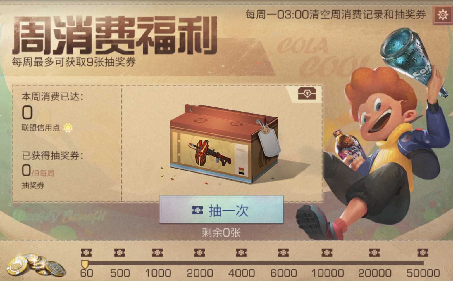 明日之后周消费福利奖品一览