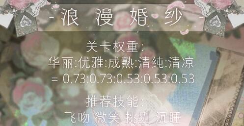 奇迹暖暖浪漫婚纱搭配攻略有哪些