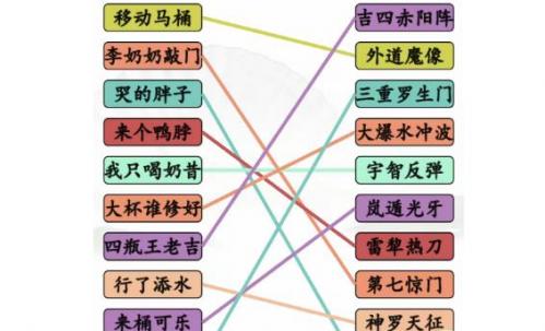 汉字找茬王完成动漫空耳连线怎么过