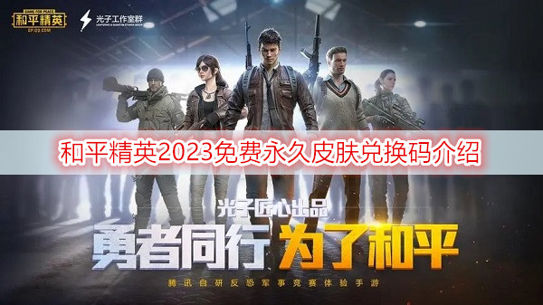 和平精英2023免费永久皮肤兑换码介绍