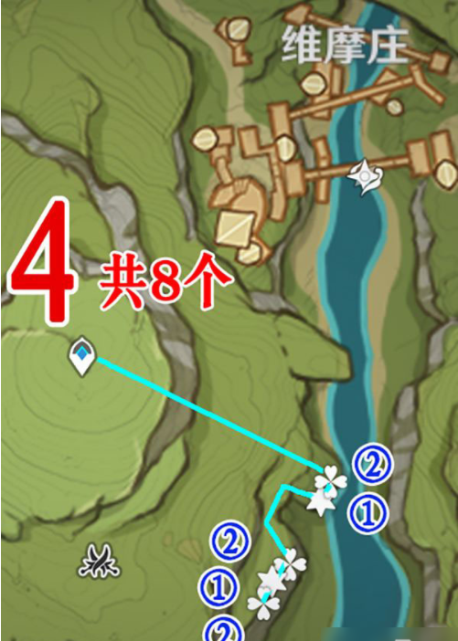 原神劫波莲采集路线分享