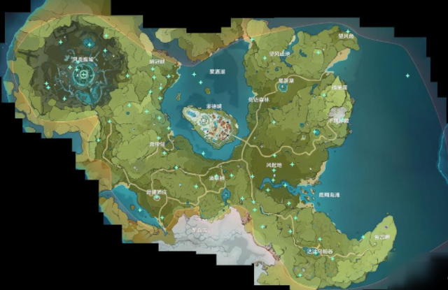 原神地图全貌七国介绍