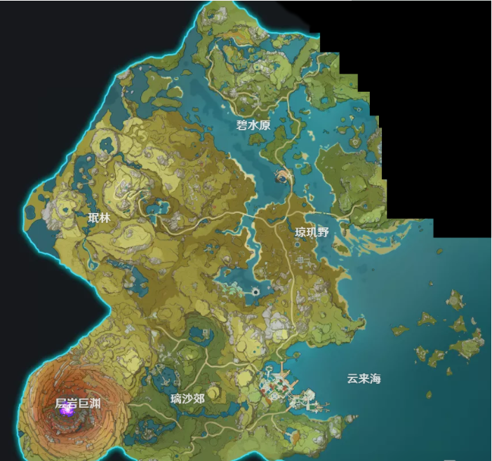 原神地图全貌七国介绍