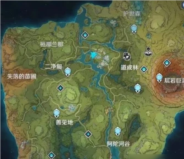 原神地图全貌七国介绍