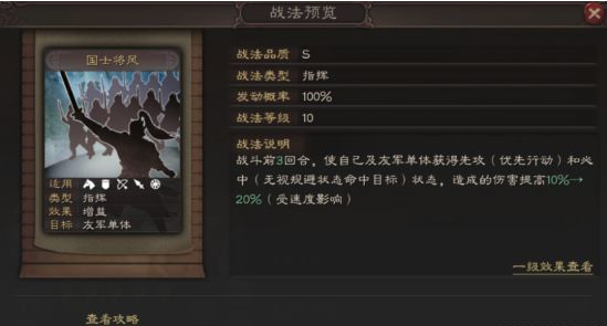 三国志战略版凌统玩法攻略