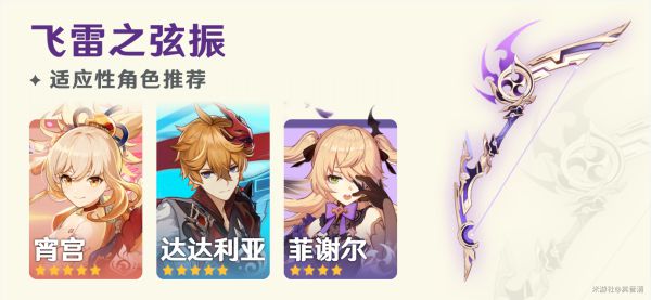 原神飞雷之弦振强度与适用角色解析
