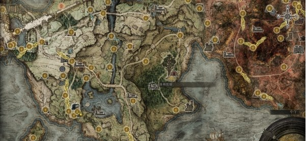 艾尔登法环宁姆格福地图关键位置一览