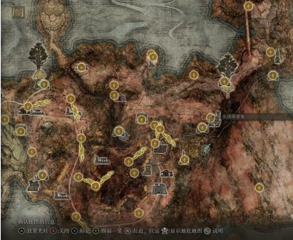 艾尔登法环盖利德地图关键位置一览