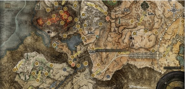 艾尔登法环亚坛高原地图关键位置一览