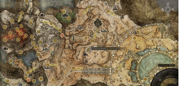 艾尔登法环亚坛高原地图关键位置一览