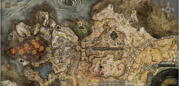 艾尔登法环亚坛高原地图关键位置一览