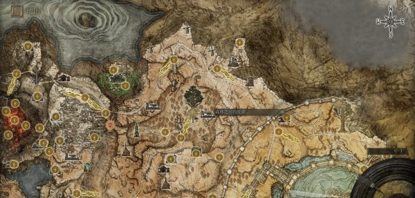 艾尔登法环亚坛高原地图关键位置一览