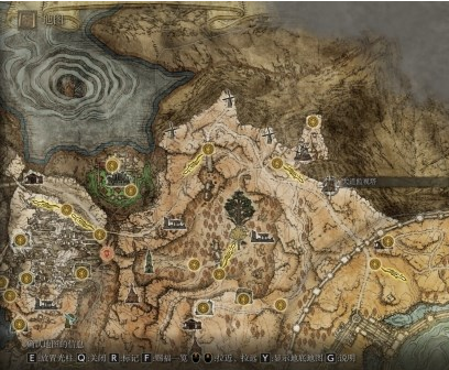 艾尔登法环亚坛高原地图关键位置一览