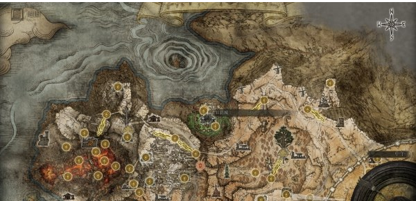 艾尔登法环亚坛高原地图关键位置一览