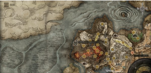 艾尔登法环亚坛高原地图关键位置一览