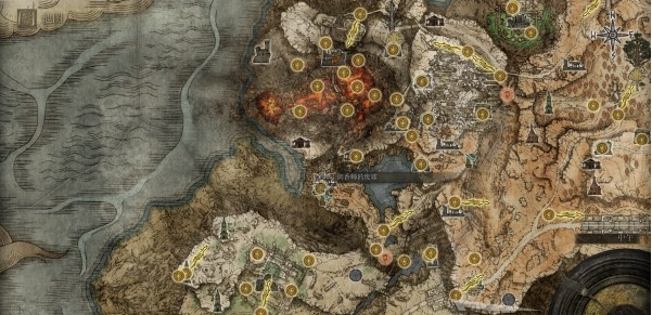 艾尔登法环亚坛高原地图关键位置一览