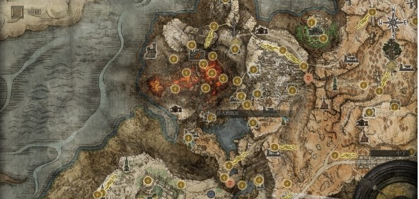 艾尔登法环亚坛高原地图关键位置一览