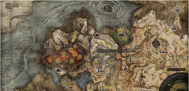 艾尔登法环亚坛高原地图关键位置一览