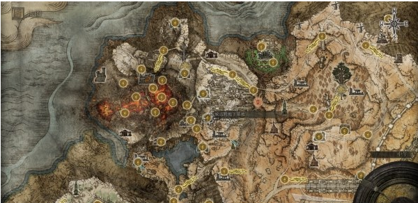 艾尔登法环亚坛高原地图关键位置一览