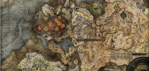 艾尔登法环亚坛高原地图关键位置一览