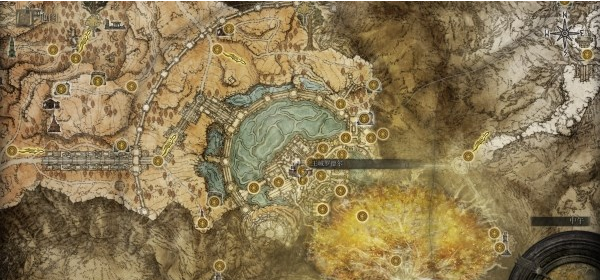 艾尔登法环亚坛高原地图关键位置一览