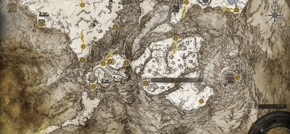 艾尔登法环巨人山顶地图关键位置一览